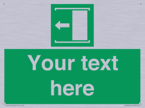 Custom Slide to Open Sign